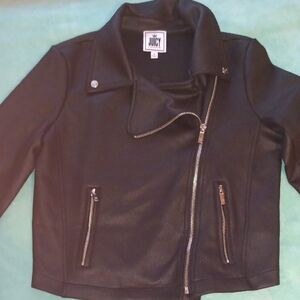 Juicy Couture Black Pleather Jacket